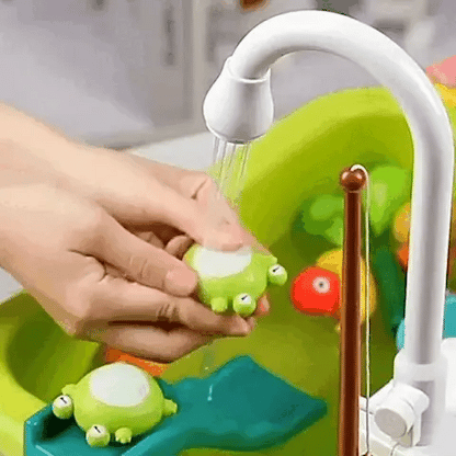 Kinder Spielküchenspüle mit fließendem Wasser – Lernen & Spielen
