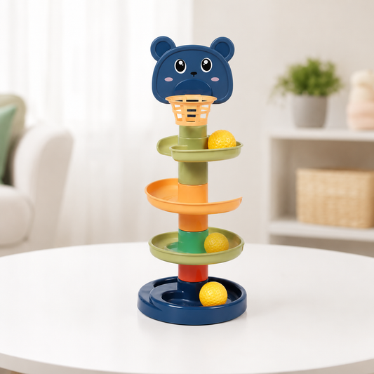 Bunter Rollenball Turm für Kinder
