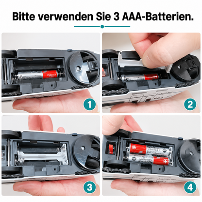 Elektrische Spielzeuglok mit Licht und klang 4 Waggons