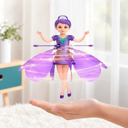 Gestengesteuerte fliegende Fee Spielzeug Lila