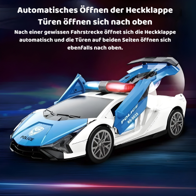 Elektrisches Polizei Rennwagen Spielzeug mit Licht & Musik
