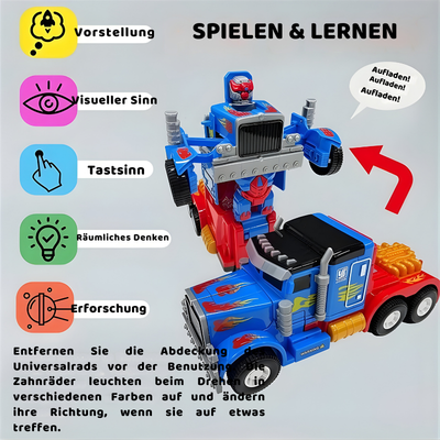 Transforming Truck mit Licht, Musik & Roboter-Verwandlung