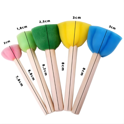 Kreatives Malset für Kinder – 30 DIY Schwamm & Stempel Tools