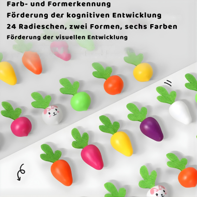 Montessori Karotten Ernte Spiel – Motorik & Gedächtnis fördern