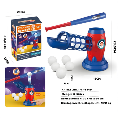 Interaktives Kinder Baseball Trainingsset mit Auto-Launcher