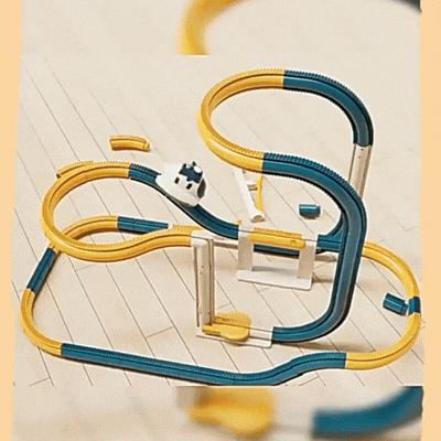 Dampf Rennstrecke Satz – DIY Track mit Dampf & Looping Spaß