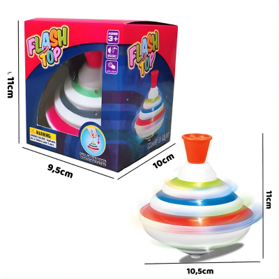 LED Musik Kreisel für Kinder – Leuchtender Lern-Spielspaß