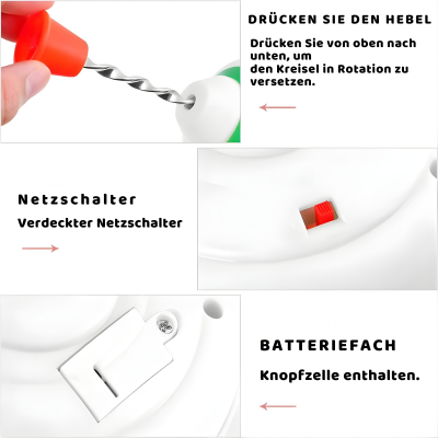 LED Musik Kreisel für Kinder – Leuchtender Lern-Spielspaß