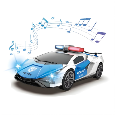 Elektrisches Polizei Rennwagen Spielzeug mit Licht & Musik Polizeiwagen