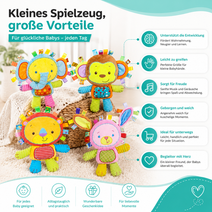 Intelligente sensorische Babytiere – weich, musikalisch und voller Freude!