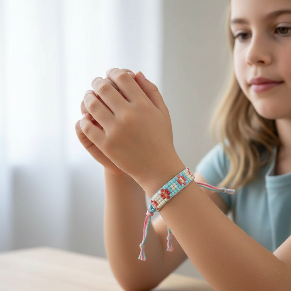 DIY Diamant-Armband Bastelset – Verstellbar für Kinder & Erwachsene