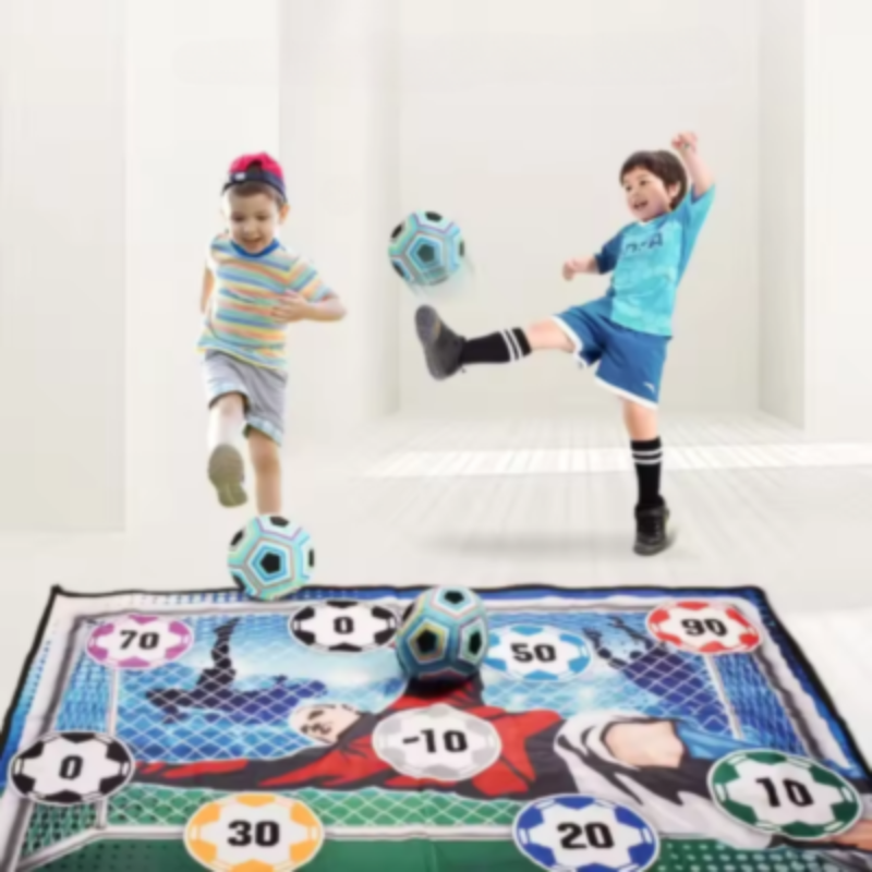Fußball Zielmatte für Kinder – Klettball Punktespiel
