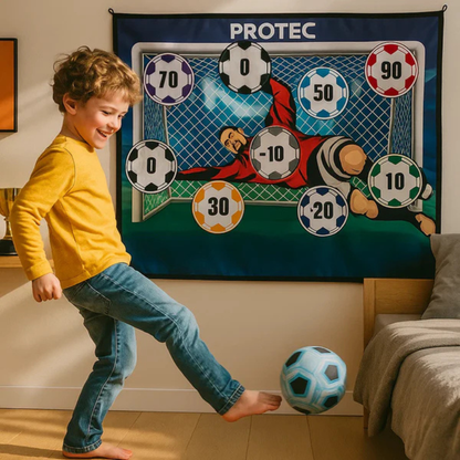 Fußball Zielmatte für Kinder – Klettball Punktespiel