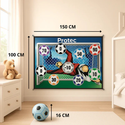 Fußball Zielmatte für Kinder – Klettball Punktespiel