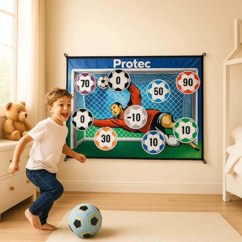 Fußball Zielmatte für Kinder – Klettball Punktespiel