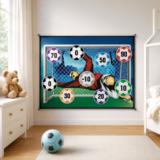 Fußball Zielmatte für Kinder – Klettball Punktespiel
