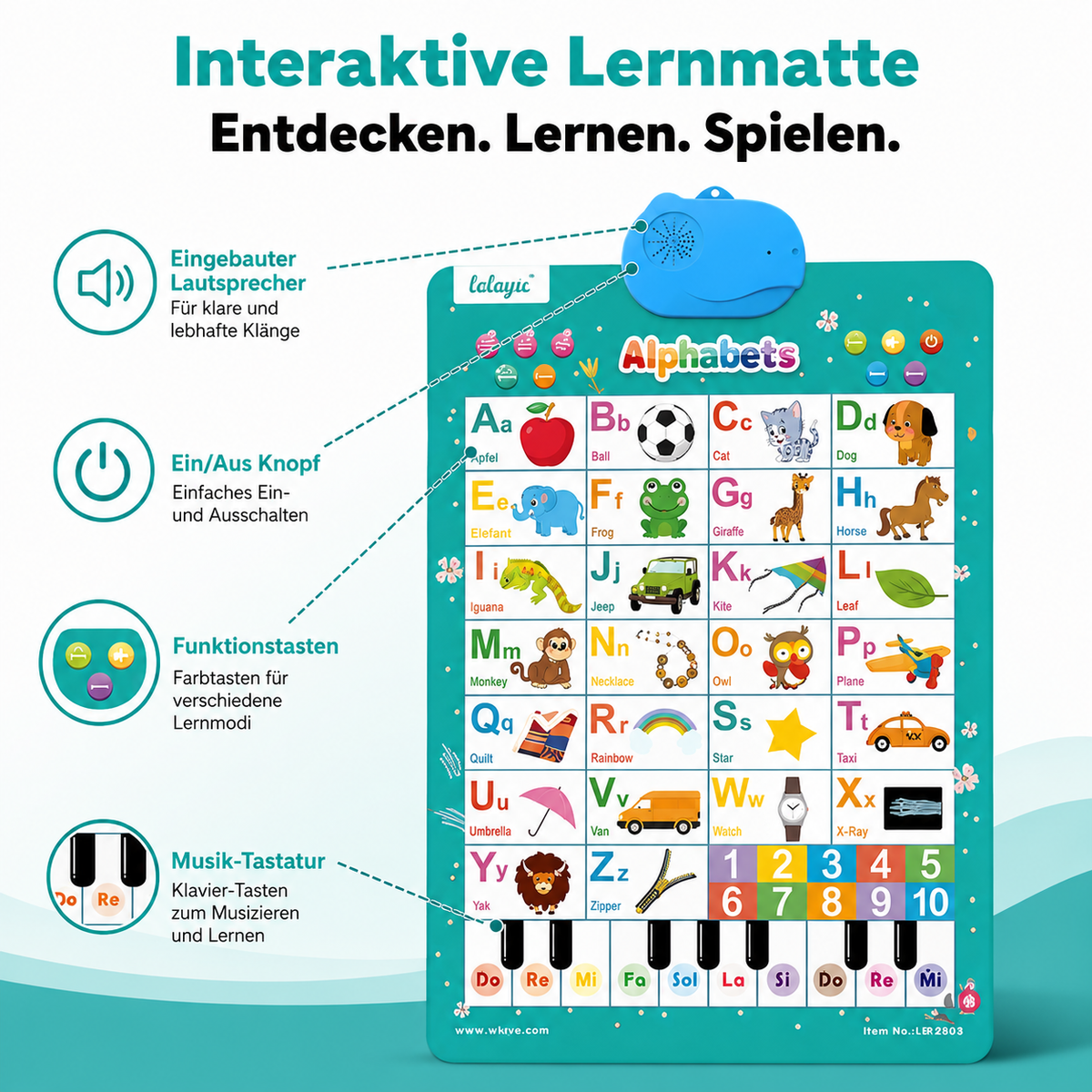 Audio Lernposter mit Musik – Spielerisch Lernen für Kinder