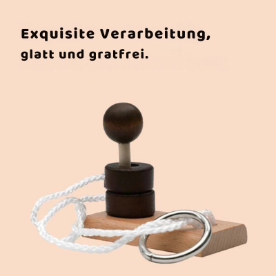 Holz Denkspiel IQ Puzzle – Knobelspiel für Kinder & Erwachsene
