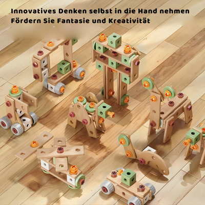 Montessori Werkzeugkasten für Kinder – Kreatives Bauspielzeug