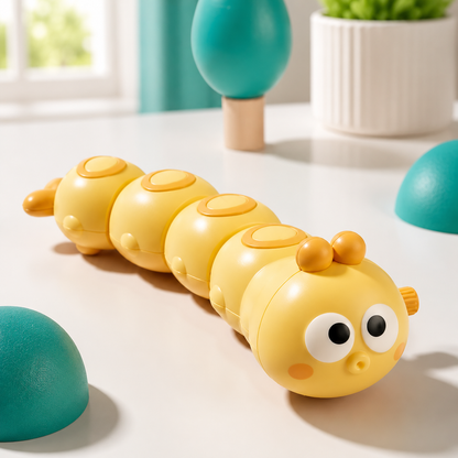 Süße Cartoon-Krabbelraupe – Spaßiges Uhrwerk-Spielzeug für Kids