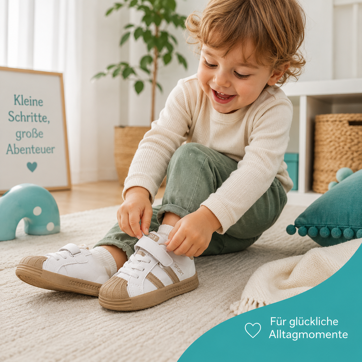 Kinder Sneakers – Atmungsaktiv, Bequem & Sicher
