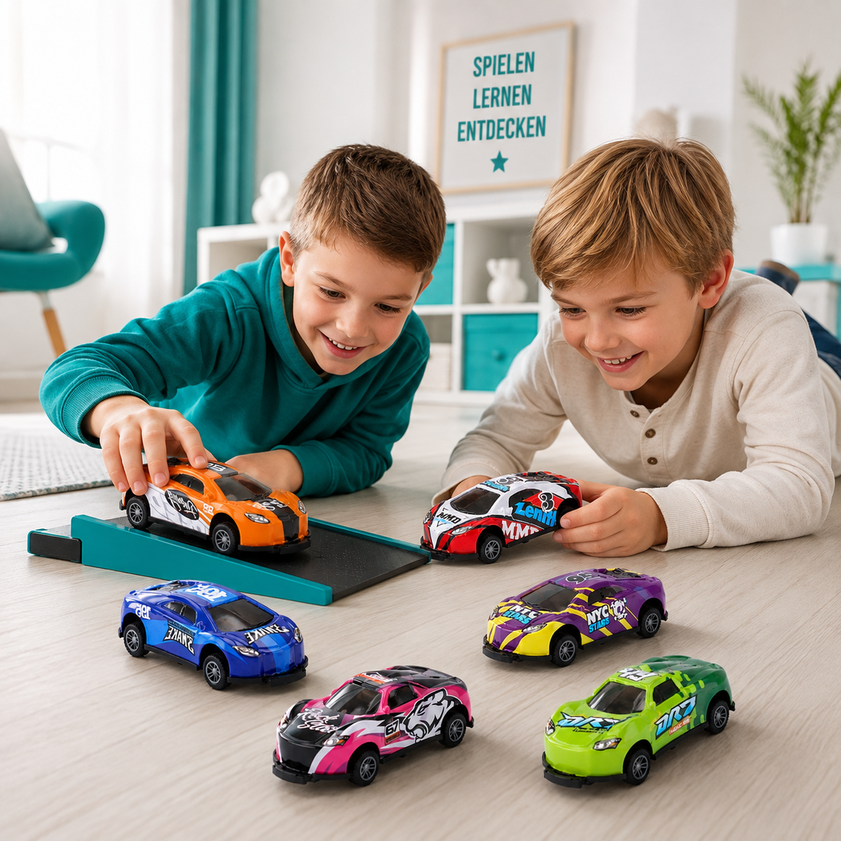 Mini Springen Autos– 360° Sprung-Aktion für Kinder!