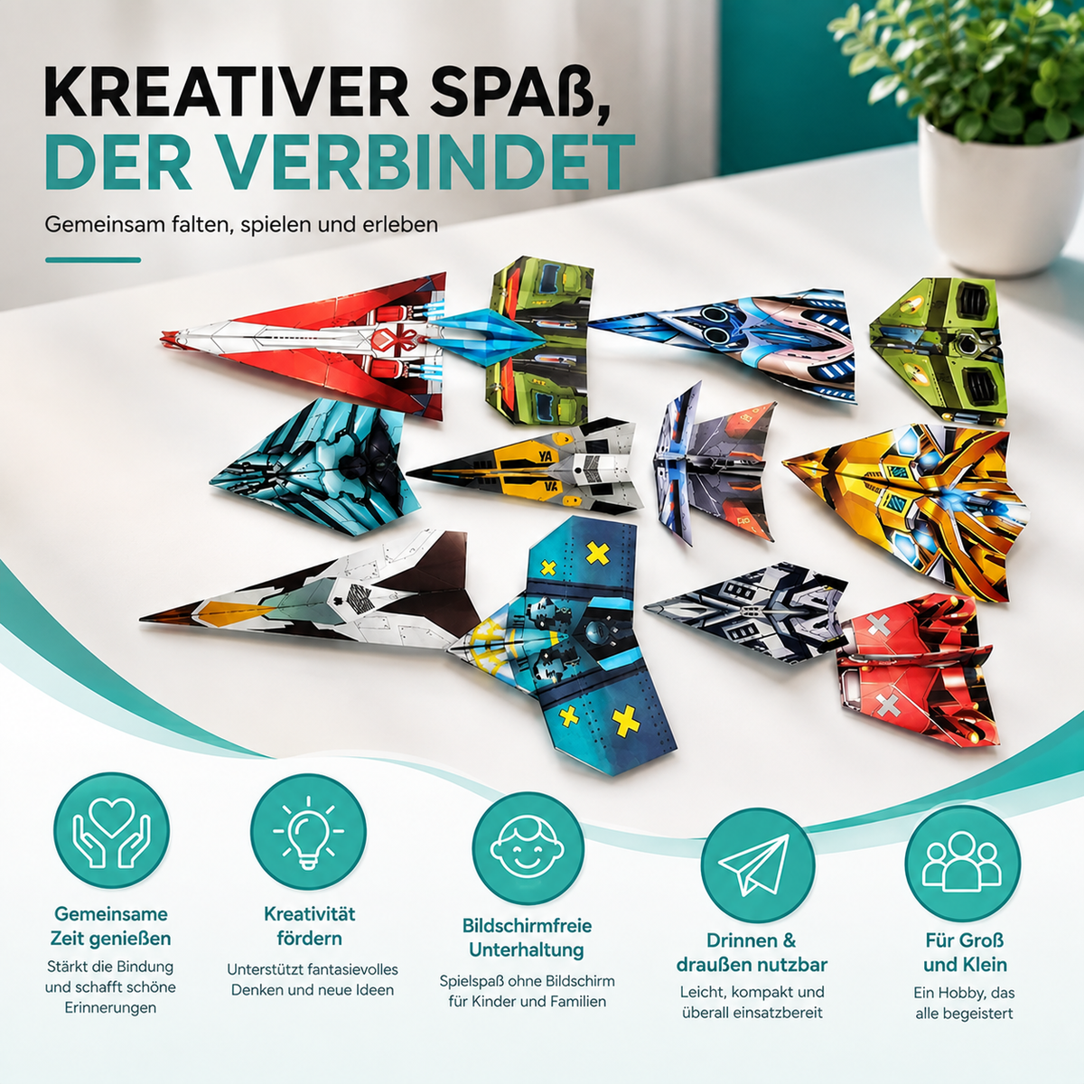 Perfekt für kreatives Basteln, Spielen und gemeinsame Zeit.