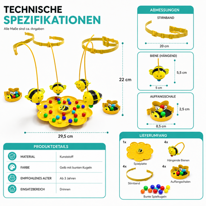 Bienen Stirnband Herausforderung– Cleveres Spiel für Kinder und Familie