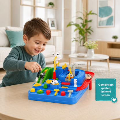 Auto Rennstrecke Spielset für Kinder – Fahrzeugbahn mit Spielautos