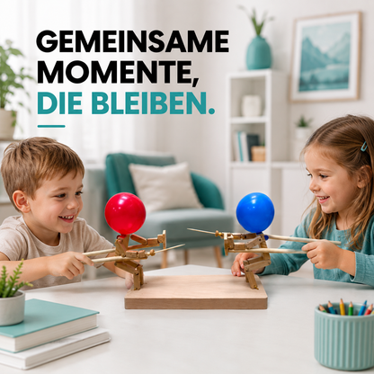 Holzfiguren Ballon Spiel für Kinder