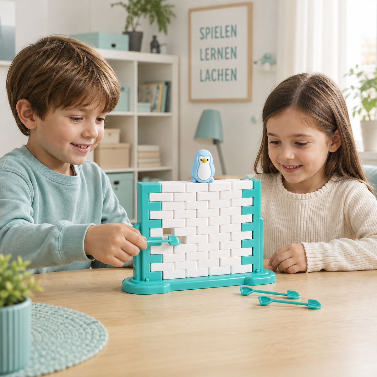 Pinguin Wandbruch-Spiel – Denkspaß & Teamarbeit für Kinder
