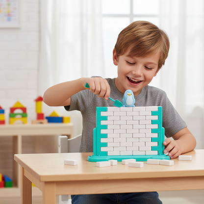 Pinguin Wandbruch-Spiel – Denkspaß & Teamarbeit für Kinder