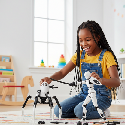 Voll bewegliche Roboter-Figur – Kreatives Spielen & Posen