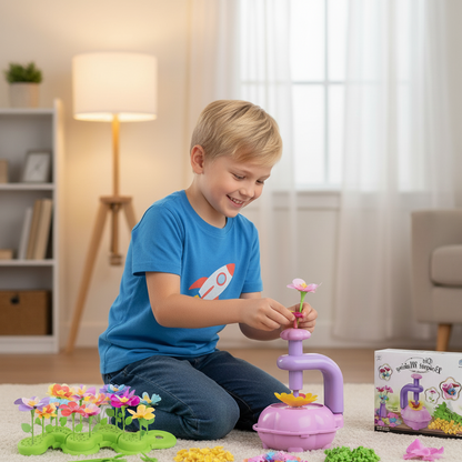 Blume Strauß Bausatz – Kreatives Bastelset für Kinder