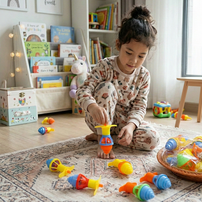 LED Leuchtkreisel Satz – Magischer Drehspaß für Kinder