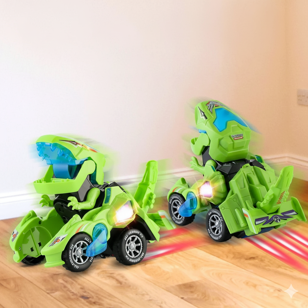 2-in-1 Dino Auto – Verwandelt sich automatisch in einen Roboter!