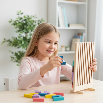 Baustein & Puzzle-Spiel – Eltern-Art Spaß & logisches Denken