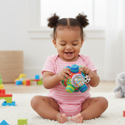 Baby Sensorik Rasselball – Spielerisch Denken & Fühlen lernen