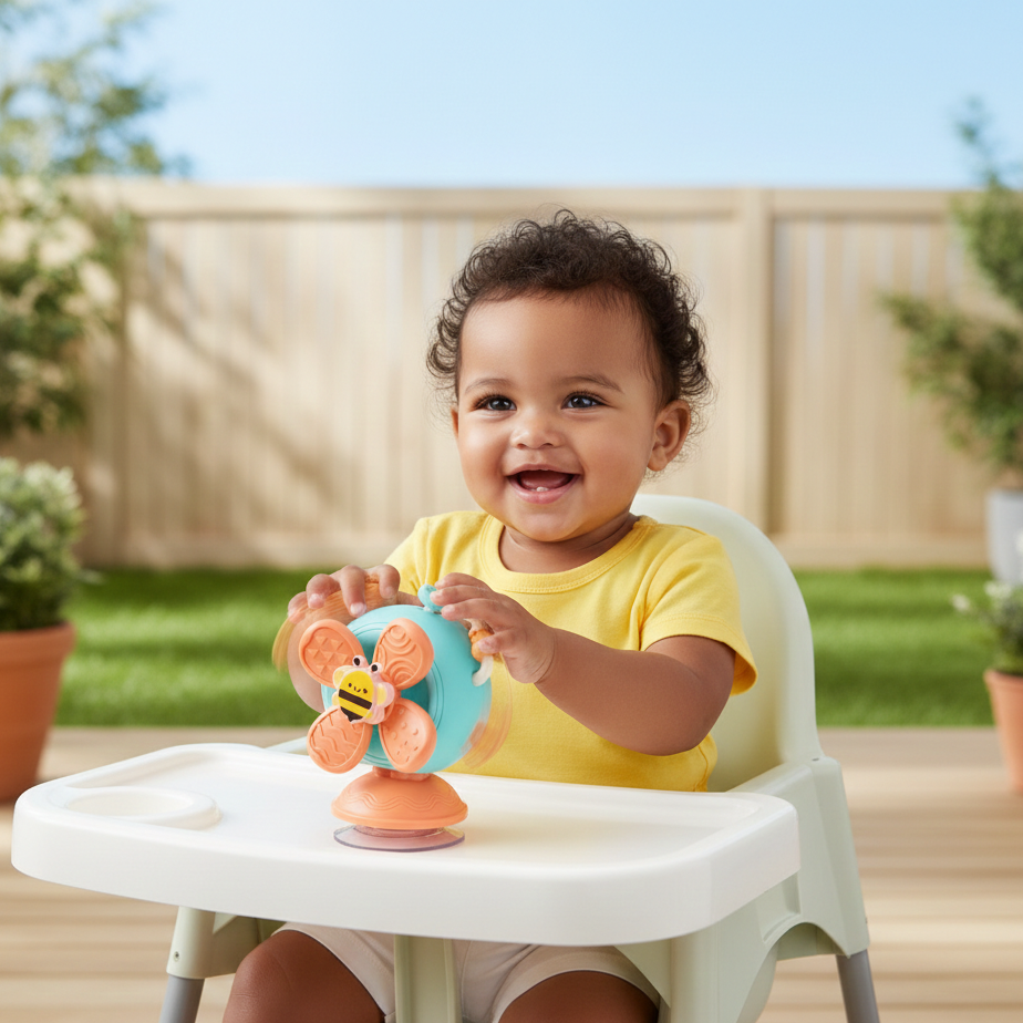 Schneller Schnecken-Windmühlen Spinner – Sensorikspielzeug für Babys