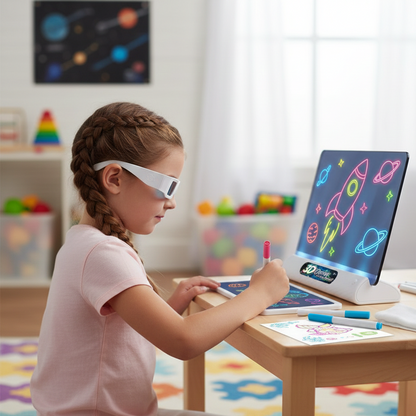 LED-beleuchtetes 3D-Zeichenbrett – Kreativität wird lebendig!
