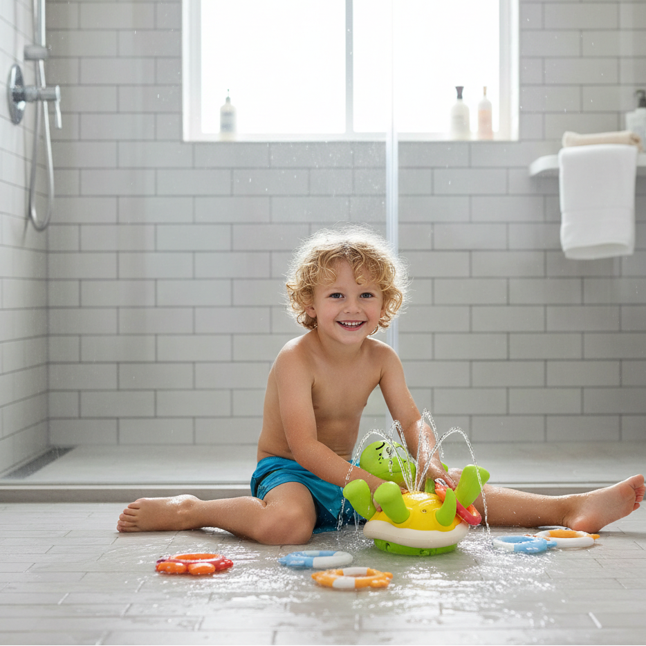 Wiederaufladbar Schildkröte Bad Spielzeug– Wasserfontäne & Spielspaß für Kinder