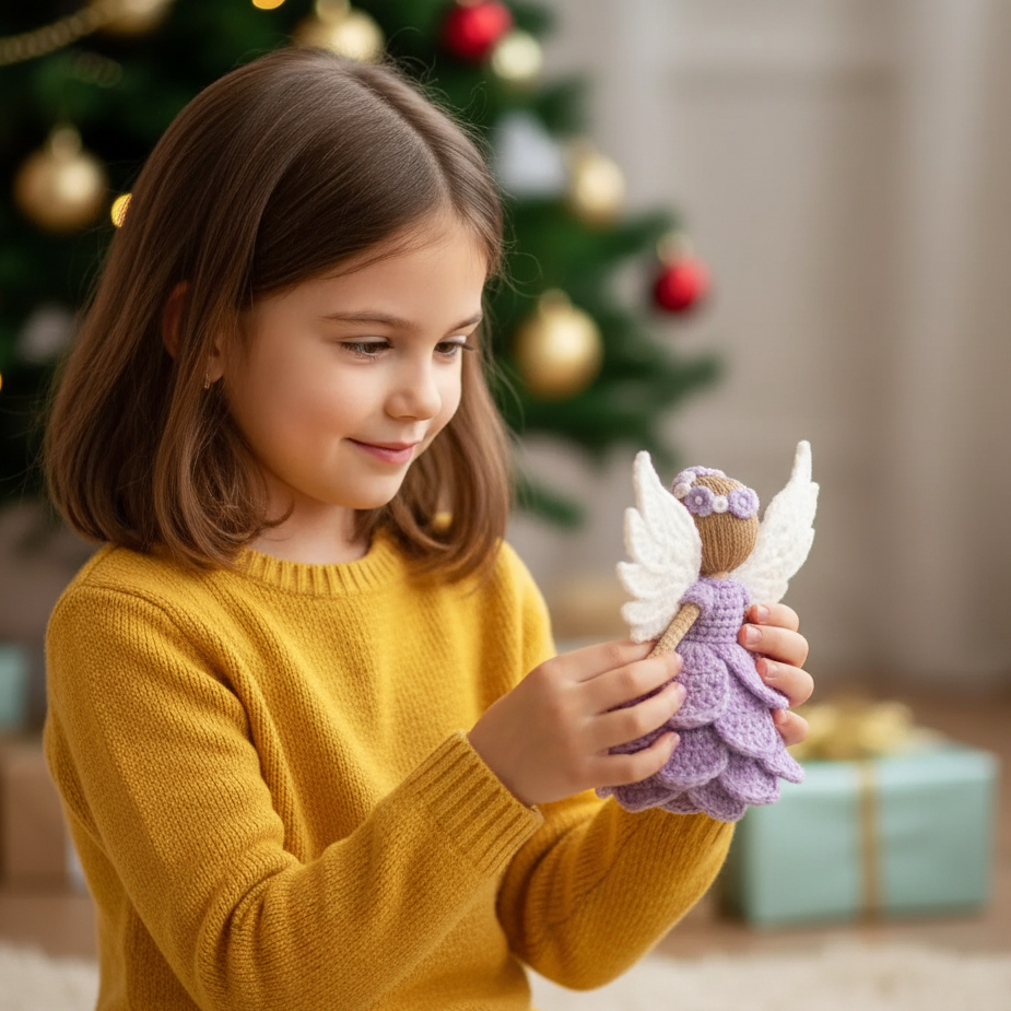 Crochet Angel Satz – Handgemachte Engel fürs Herz