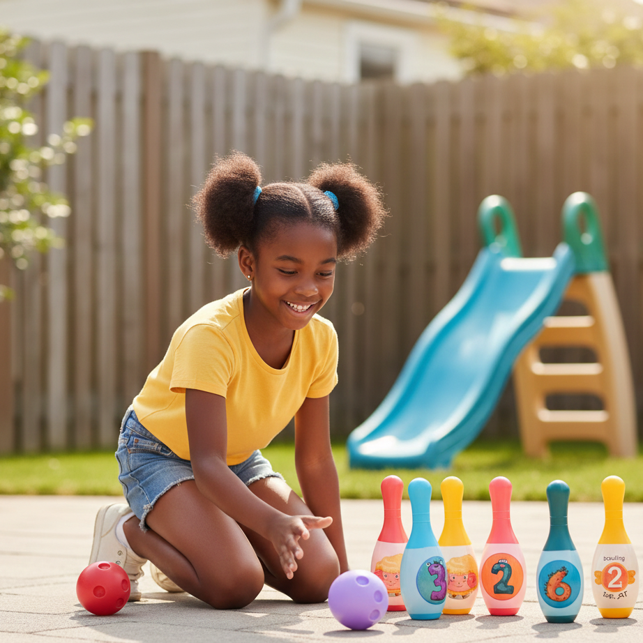 Lern-Bowling für Kinder – Spielen, Zählen & Bewegung vereint