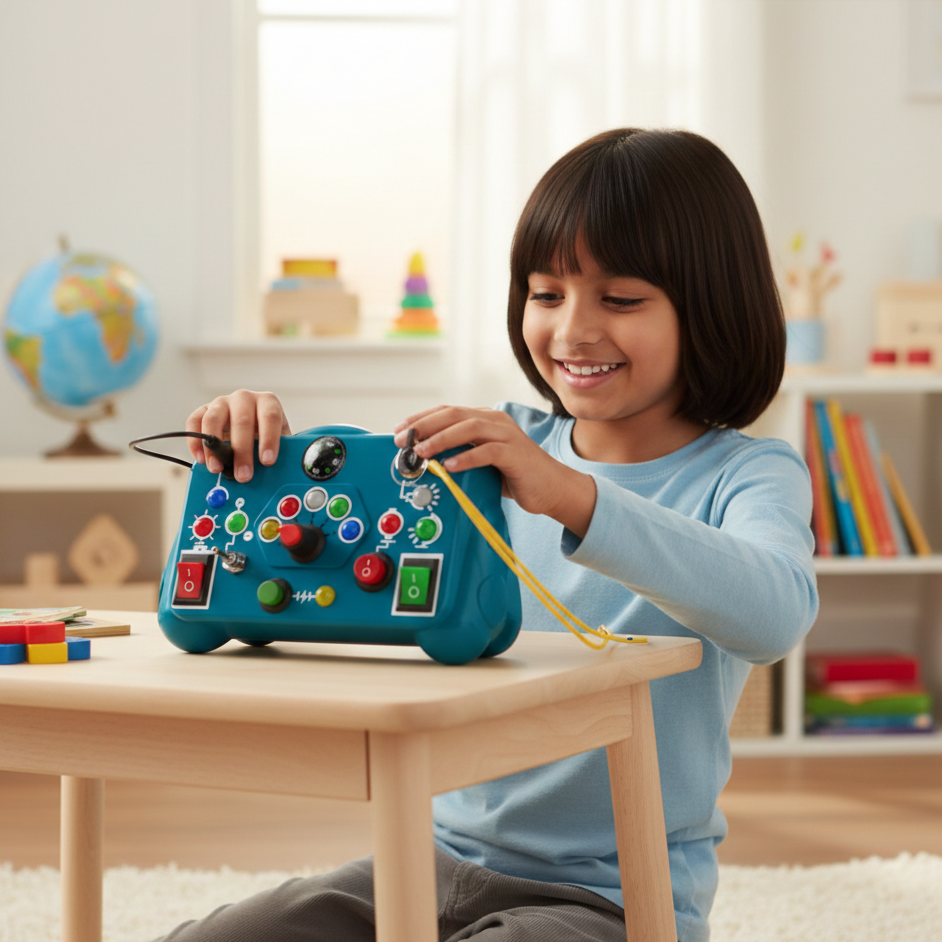 LED Busy Board Montessori – Interaktives Lernspielzeug