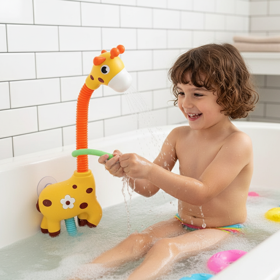 Giraffen-Sprinkler – 360° Wasserspaß für Kinder & Babys
