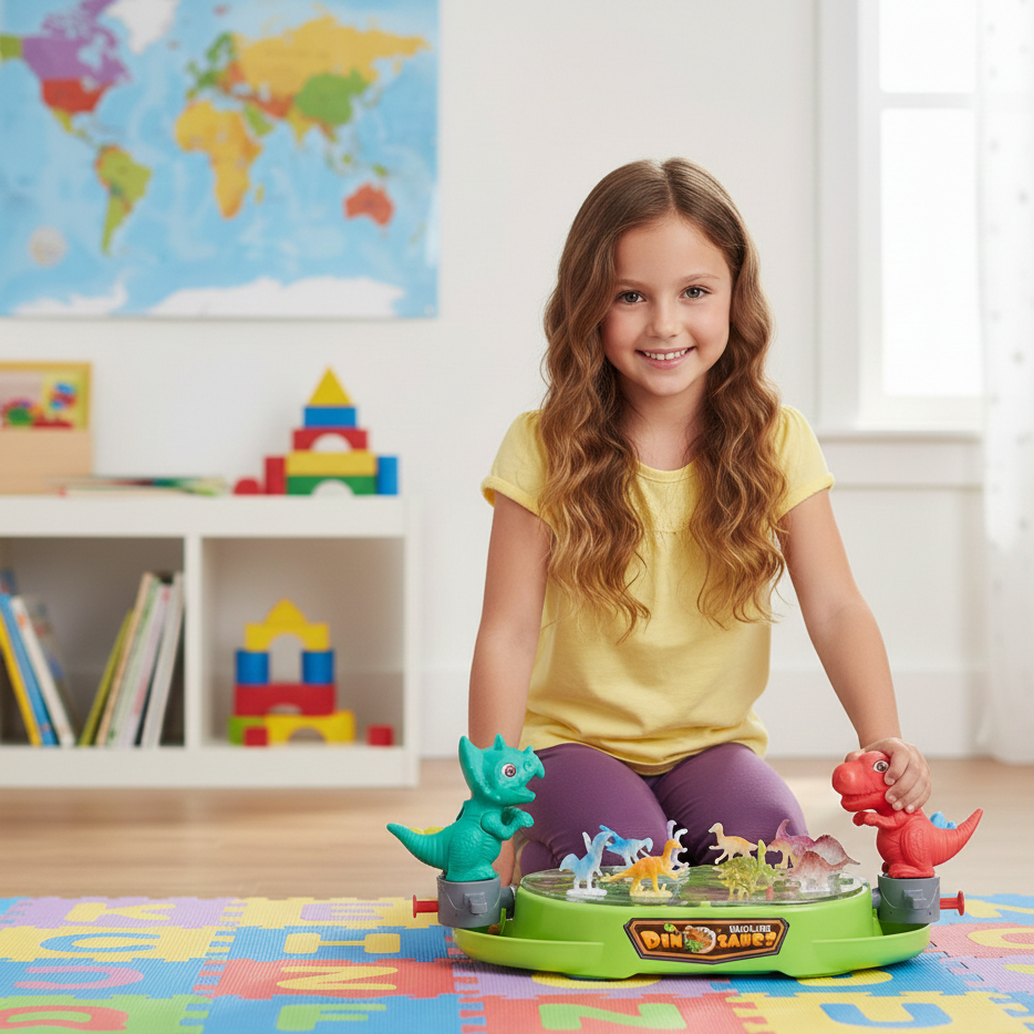 Dinosaurier Schlacht Brettspiel – Strategie-Spaß für Kinder & Eltern