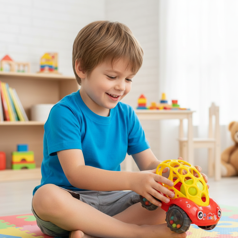 Weiche Silikonautos für Babys – Lernen & Spielen mit Spaß