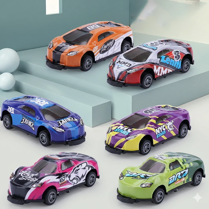 Mini Springen Autos– 360° Sprung-Aktion für Kinder! 6 Stück