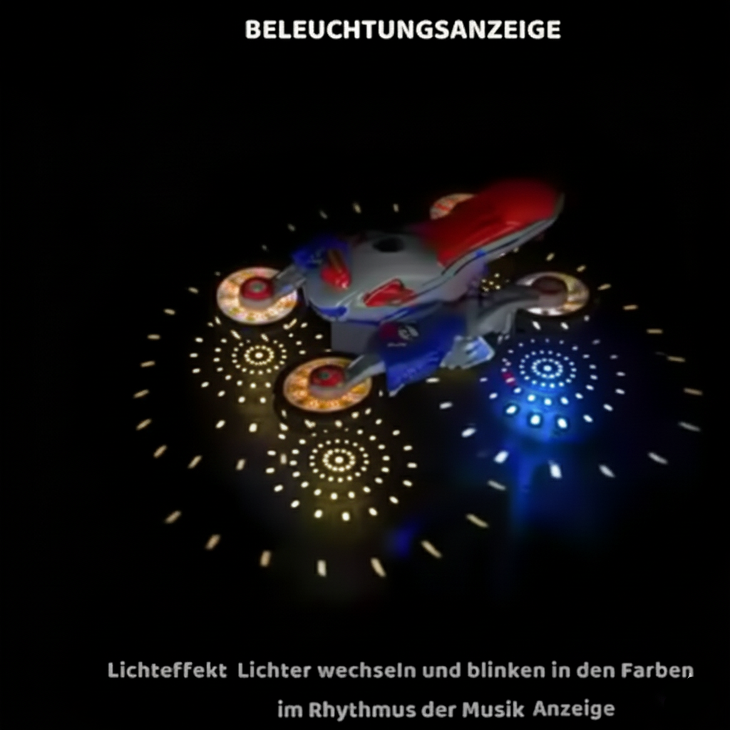 Bewegendes Motorrad-Spielzeug mit Musik & Licht für Kinder