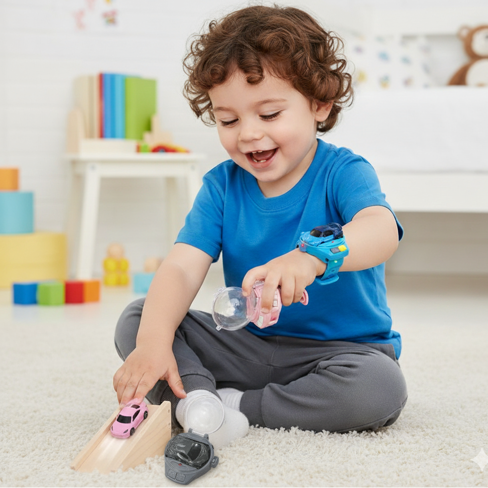 Mini-Auto am Handgelenk – Steuer-Spaß & Technik in Einem!